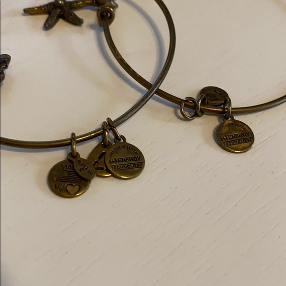 Alex and Ani Gold Charm Bracelets - Picture 4 of 4